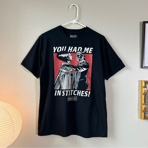 Universal Monsters Frankenstein & the Bride “you had me in stitches” tee M